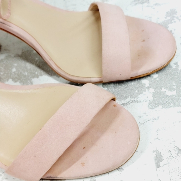 Steve Madden Pink Heeled Open Toe One Strap Pumps Sandals M490 - Picture 12 of 14